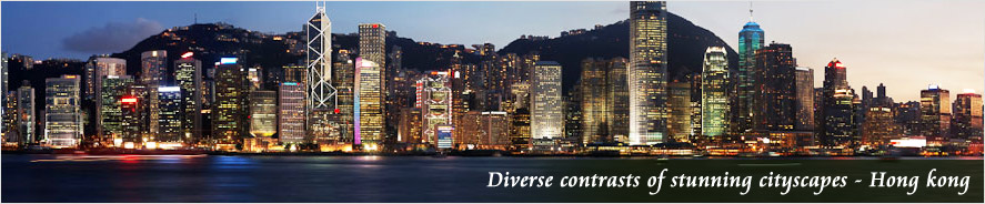 Diverse contrasts of stunning cityscapes  Hong kong